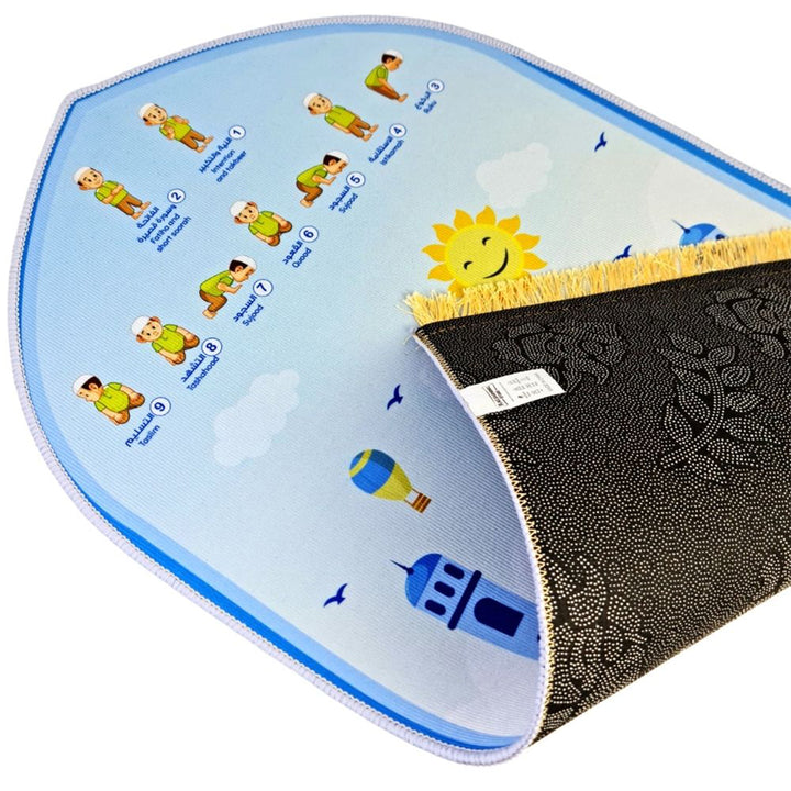 Boys' Educational Prayer Mat for Kids | Fun & Interactive Prayer Learning Tool