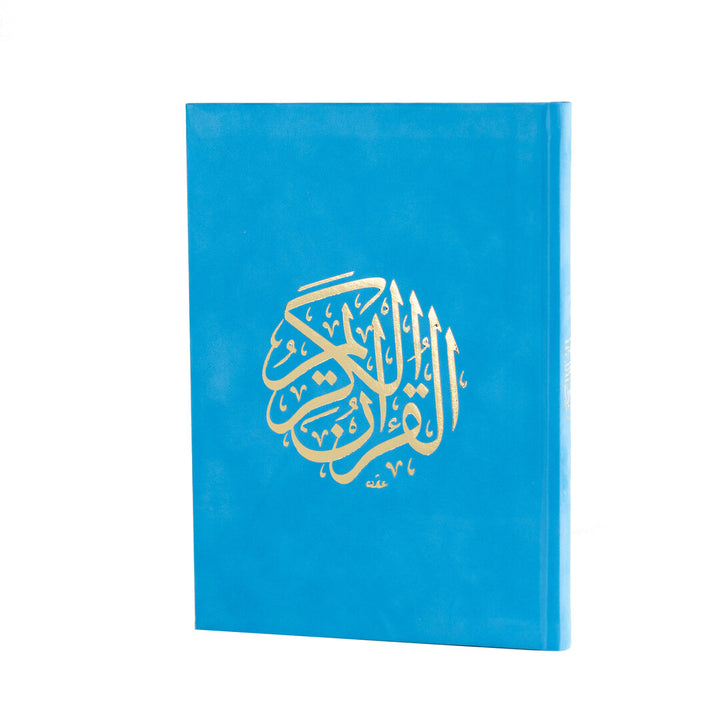 Holy Quran with Colored Velvet Cover | Standard Size  for Daily Reading Quran –  17x24 cm