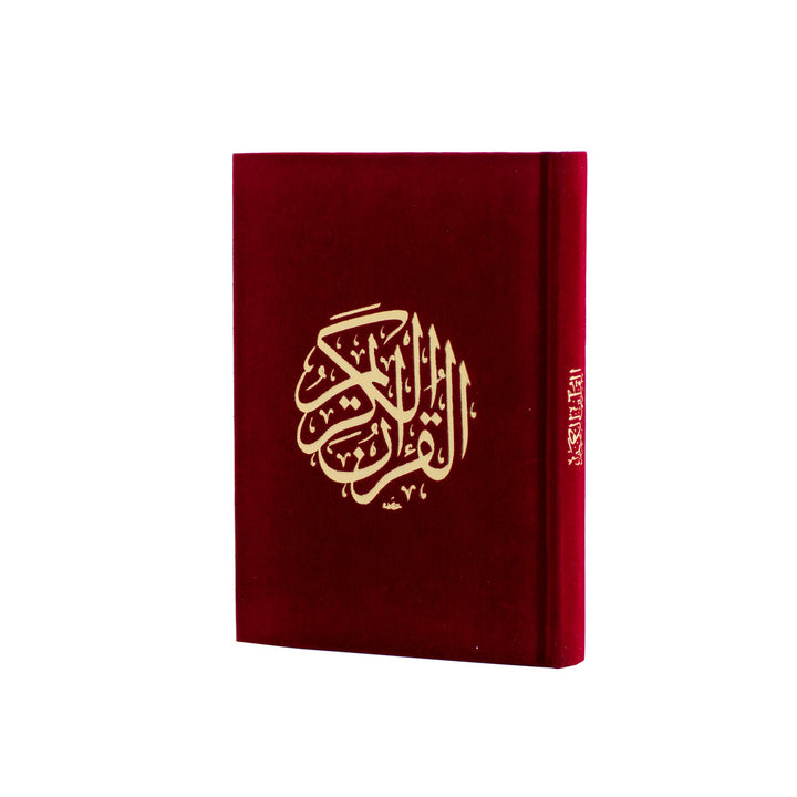 Holy Quran with Colored Velvet Cover | Standard Size  for Daily Reading Quran –  17x24 cm