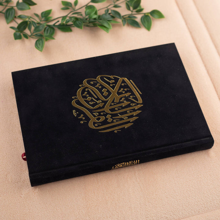 Holy Quran with Colored Velvet Cover | Standard Size  for Daily Reading Quran –  17x24 cm
