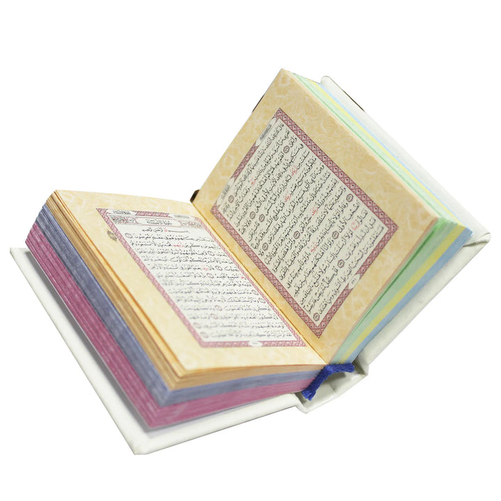 Holy Quran with Colorful Edges | Pocket Size for Easy Recitation wherever you go – 8×6 cm