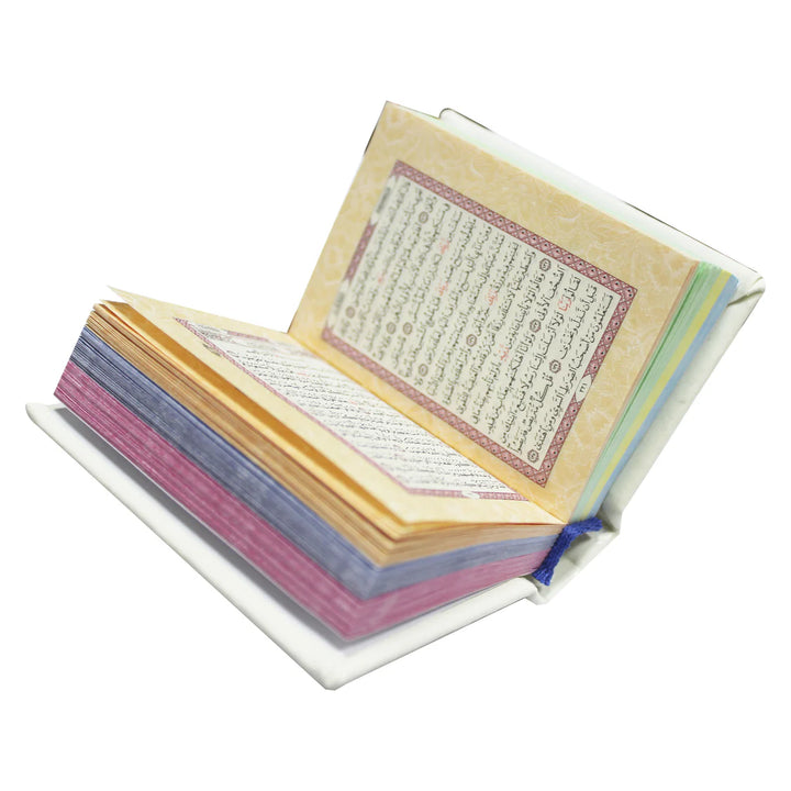 Holy Quran with Colorful Edges | Pocket Size for Easy Recitation wherever you go – 8×6 cm