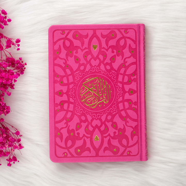 Holy Quran with Elegant Colorful Cover | Medium Size Mushaf for Worship and Study – 14×20 cm
