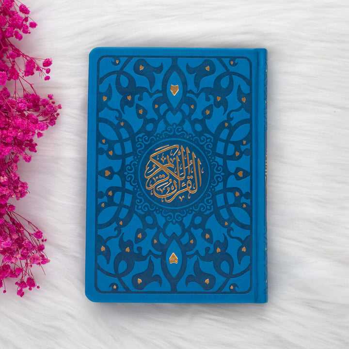 Holy Quran with Elegant Colorful Cover | Medium Size Mushaf for Worship and Study – 14×20 cm