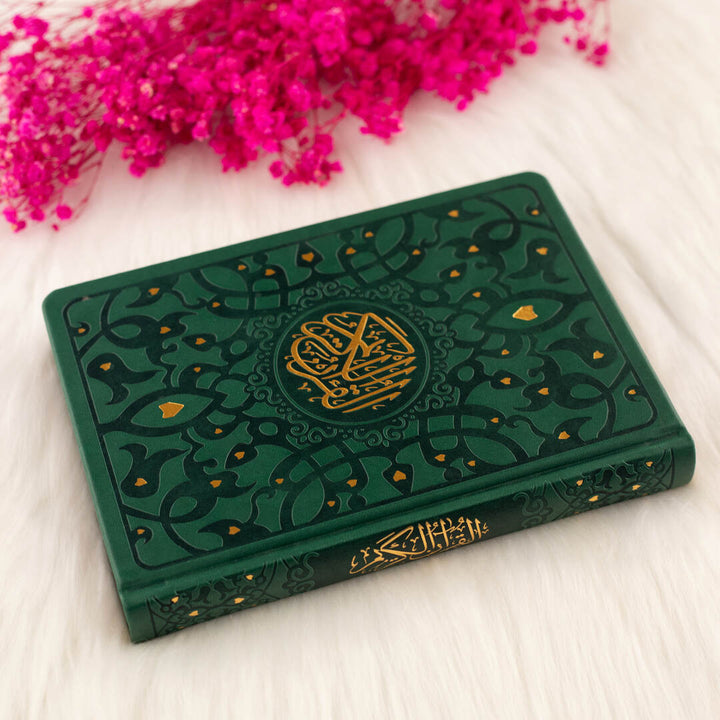 Holy Quran with Elegant Colorful Cover | Medium Size Mushaf for Worship and Study – 14×20 cm