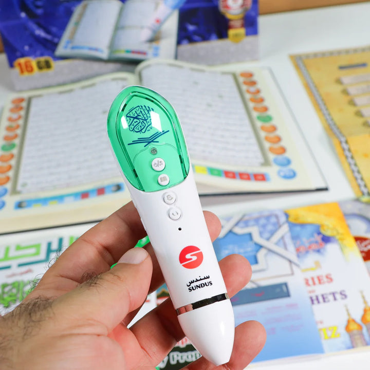 Holy Quran with Speaking Pen 16GB | Standard Size Quran for Enhanced Learning – 20×28 cm