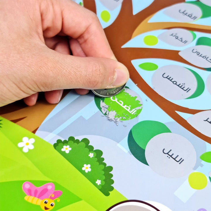 Interactive Quran Memorization Posters – Scratch & Learn