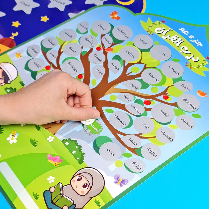 Interactive Quran Memorization Posters – Scratch & Learn