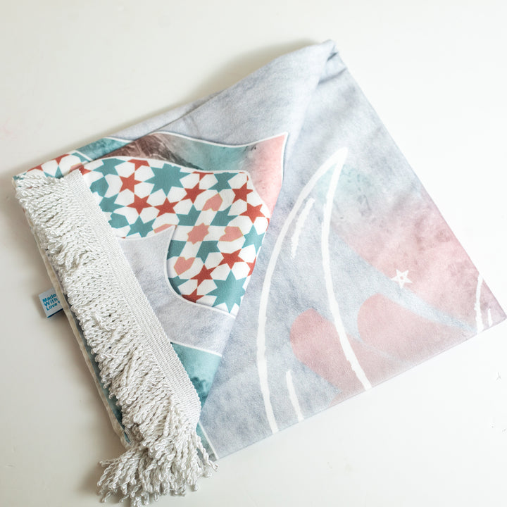 Islamic Gift Set – Gray & Green | Holy Quran with 3 Bookmarks, Prayer Mat, Misbah & Daily Worship To-Do List17