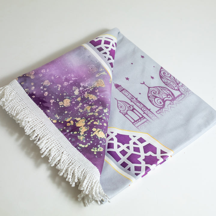 Islamic Gift Set – Purple and Gray | Holy Quran with 3 Bookmarks, Prayer Mat, Misbah & Daily Worship To-Do List6