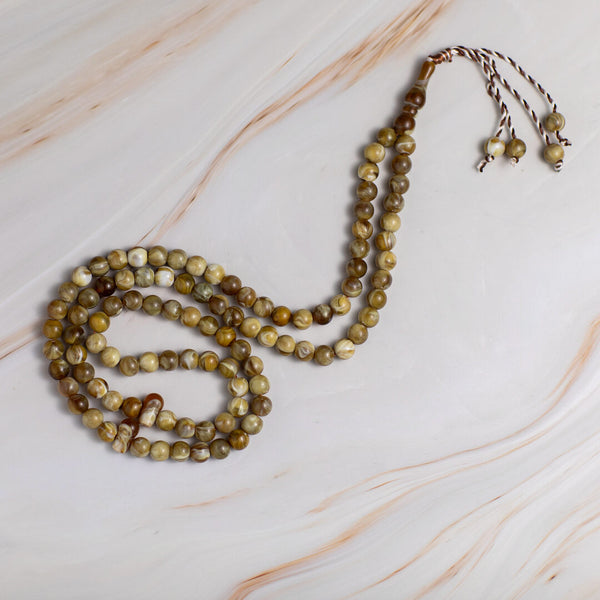 Ivory Islamic Tasbeeh – 100 Beads for Zikr & Quran Reading