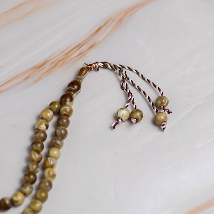 Ivory Islamic Tasbeeh – 100 Beads for Zikr & Quran Reading