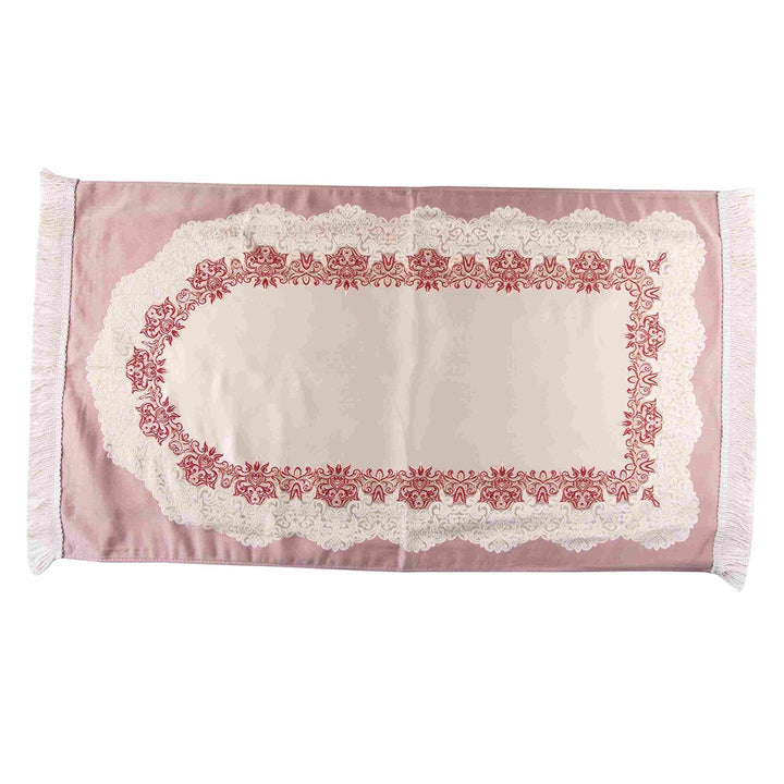 Luxury Double-Layer Embroidered Prayer Mat – Elegant & Comfortable Design