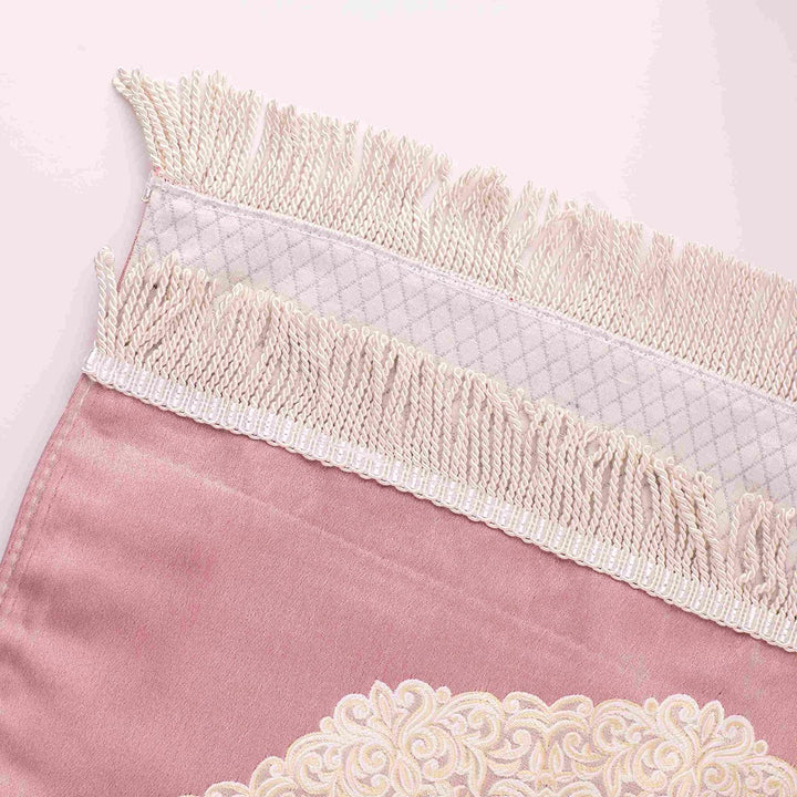 Luxury Double-Layer Embroidered Prayer Mat – Elegant & Comfortable Design