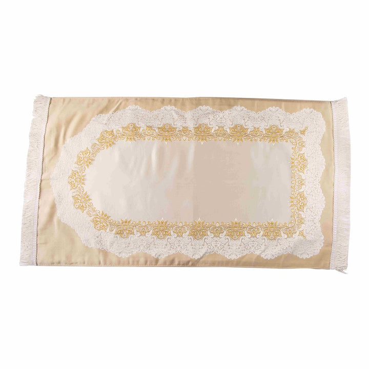 Luxury Double-Layer Embroidered Prayer Mat – Elegant & Comfortable Design