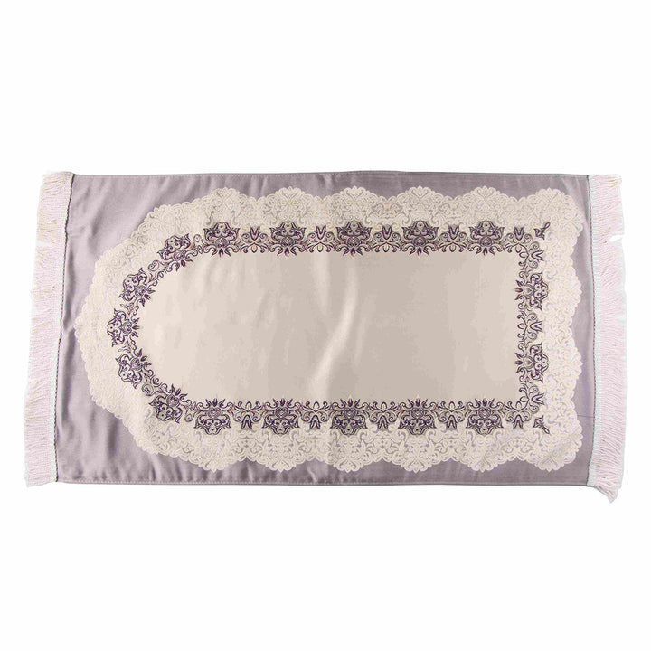Luxury Double-Layer Embroidered Prayer Mat – Elegant & Comfortable Design