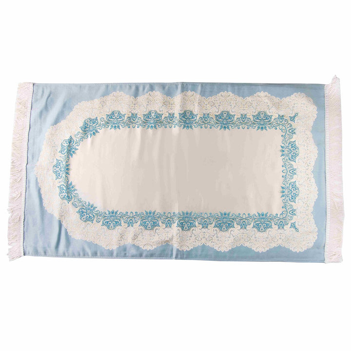 Luxury Double-Layer Embroidered Prayer Mat – Elegant & Comfortable Design