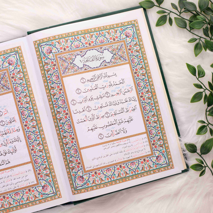 Mushaf Al-Muallim Al-Tarteel – Complete Tajweed Rules & Thematic Analysis