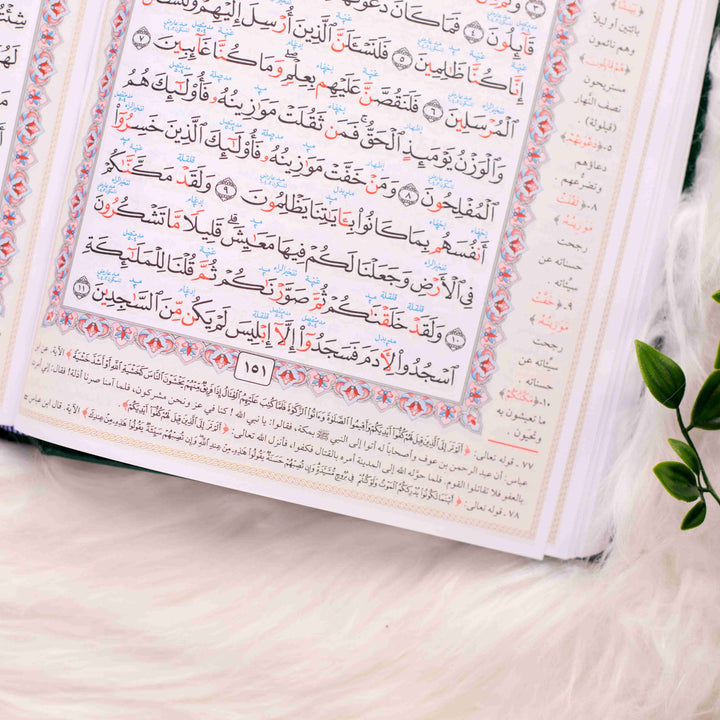 Mushaf Al-Muallim Al-Tarteel – Complete Tajweed Rules & Thematic Analysis