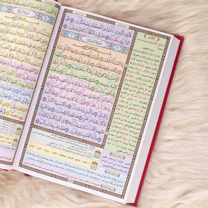 Mushaf Al-Tafseel Al-Mawdu’i for Hafiz Al-Mutqan | Standard Size for comfortable and clear reading Quran – 17x24 cm