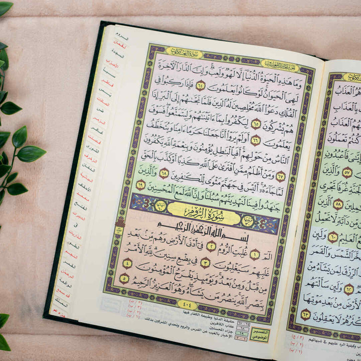 Mushaf Al-Tafseer Al-Mawdu’i Indexed | Large Size for Recitation and Study – 25×35  cm