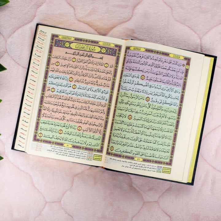 Mushaf Al-Tafseer Al-Mawdu’i Indexed | Medium Size for Easy Study and Reflection – 14×20 cm