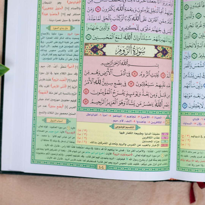Mushaf Al-Taqseem Al-Mawdu’i for Hafiz Al-Mutqan | Standard Size for Reading  Quran & Study – 17x24 cm