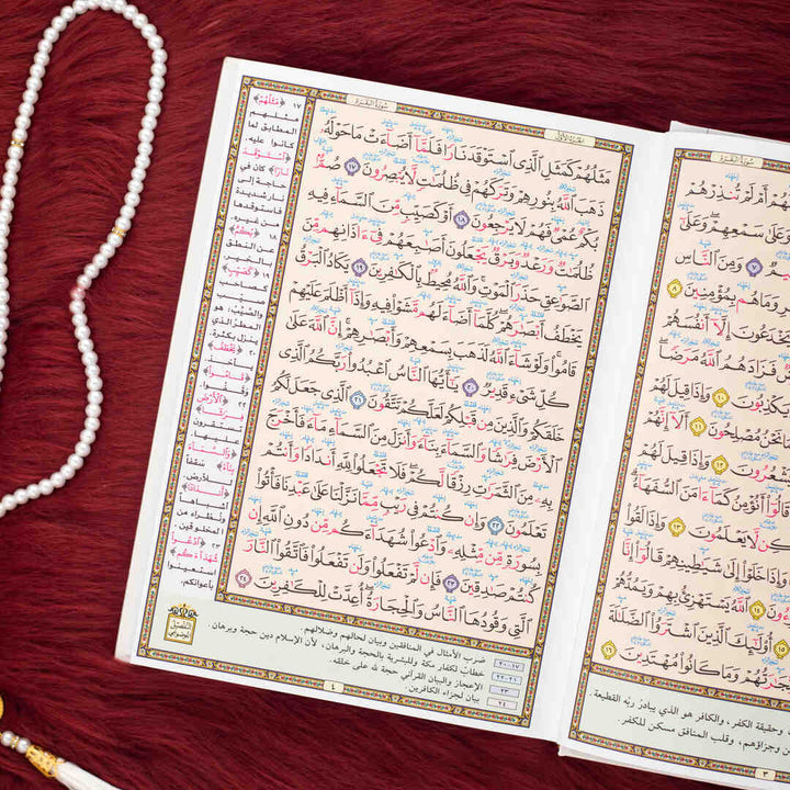 Mushaf Muallim Al-Tarteel Al-Mufassar | Standard Size Quran with Tajweed Rules and Comprehensive Explanation –  17×24 cm