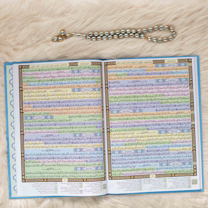 Mushaf for Quranic Study with Al-Tafseel Al-Mawdu’i of Quranic Verses | Large Size for In-Depth Learning – 25×35 cm