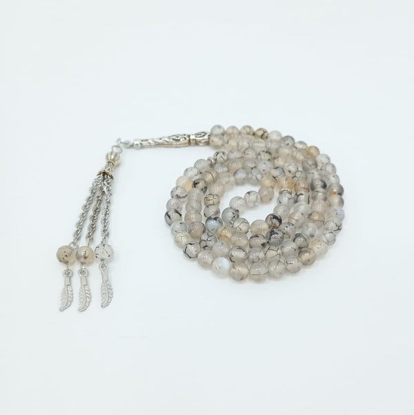 Natural Marble Stone Tasbeeh – 100 Beads for zikr & Quranic Recitation