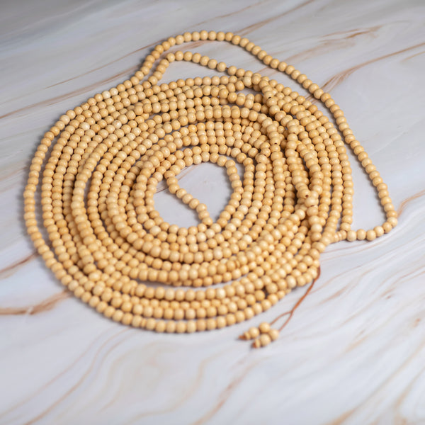 Olive Wood Prayer Beads 1000 Beads - Beige Color - Ideal for Worship & Quran Recitation