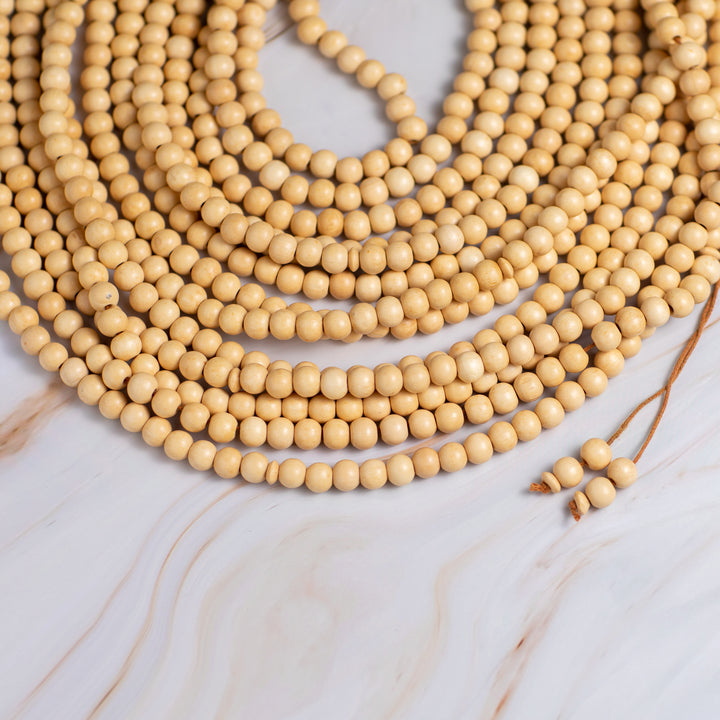 Olive Wood Prayer Beads 1000 Beads - Beige Color - Ideal for Worship & Quran Recitation
