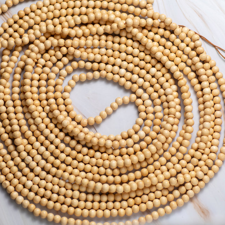 Olive Wood Prayer Beads 1000 Beads - Beige Color - Ideal for Worship & Quran Recitation