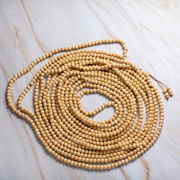 Olive Wood Prayer Beads 1000 Beads - Beige Color - Ideal for Worship & Quran Recitation