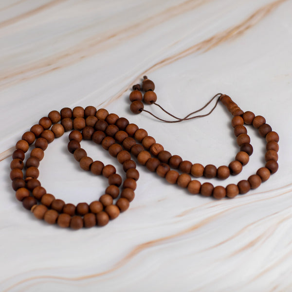 Olive Wood Prayer Beads 100 Beads - Brown Color - Ideal for Worship & Quran Recitation