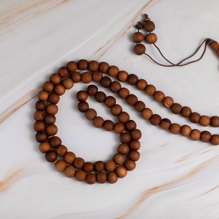 Olive Wood Prayer Beads 100 Beads - Brown Color - Ideal for Worship & Quran Recitation