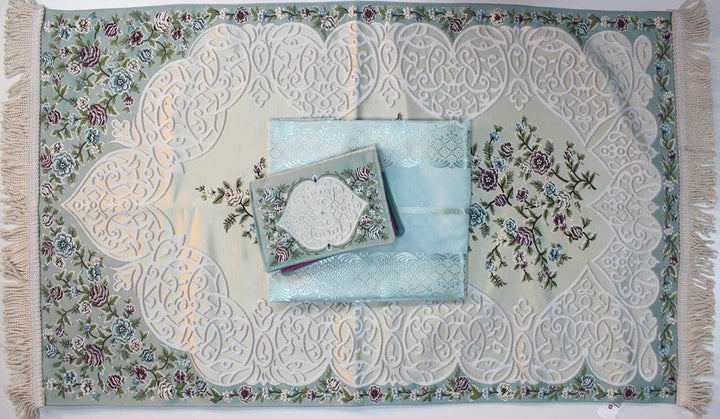 Prayer Set for Girls – Includes Prayer Mat, Prayer Dress, and Quran Cover