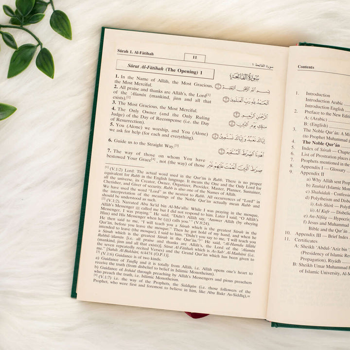 Quran Translated to English | Medium Size with Accurate Translation and Interpretation – 14x20 cm