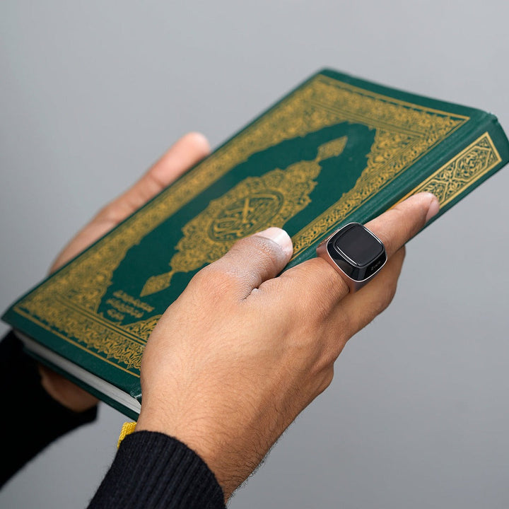 Smart Zikr Ring – Aluminum Tasbih & Prayer Reminder - Green - Mushaf store 
