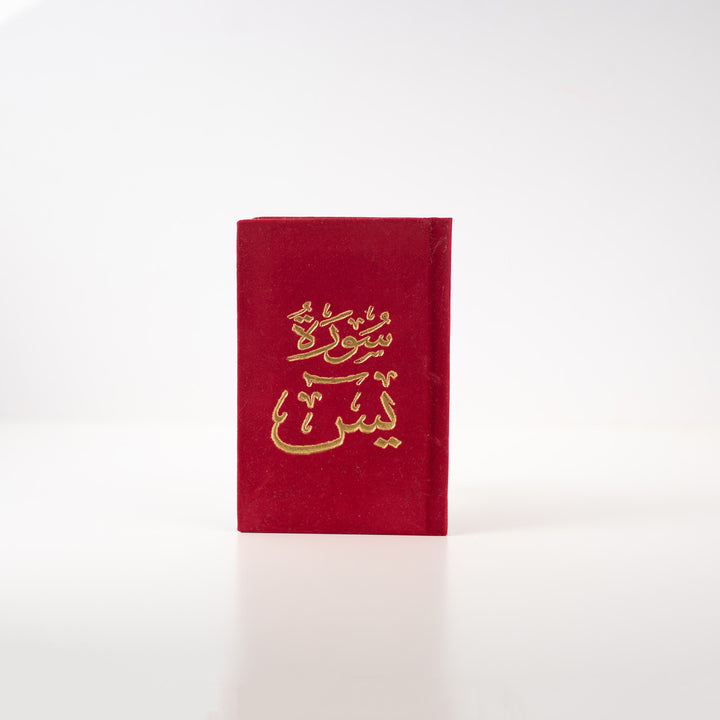 Surah Yaseen with Elegant Velvet Cover Quran | Small Size for read anytime, anywhere – 8×12 cm