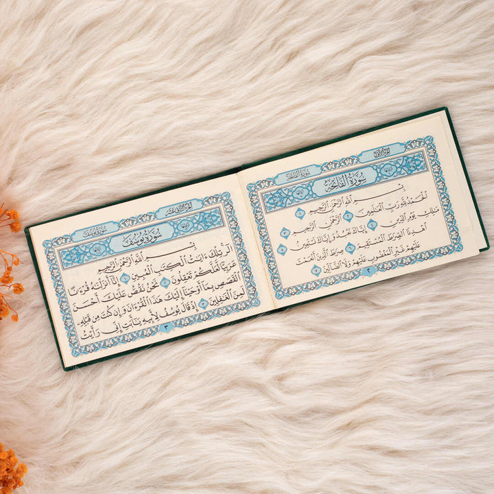 Surah Yusuf with Elegant Velvet Cover Quran | Small Size for Daily Reading Quran – 8×12 cm