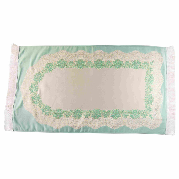 Luxury Double-Layer Embroidered Prayer Mat – Elegant & Comfortable Design