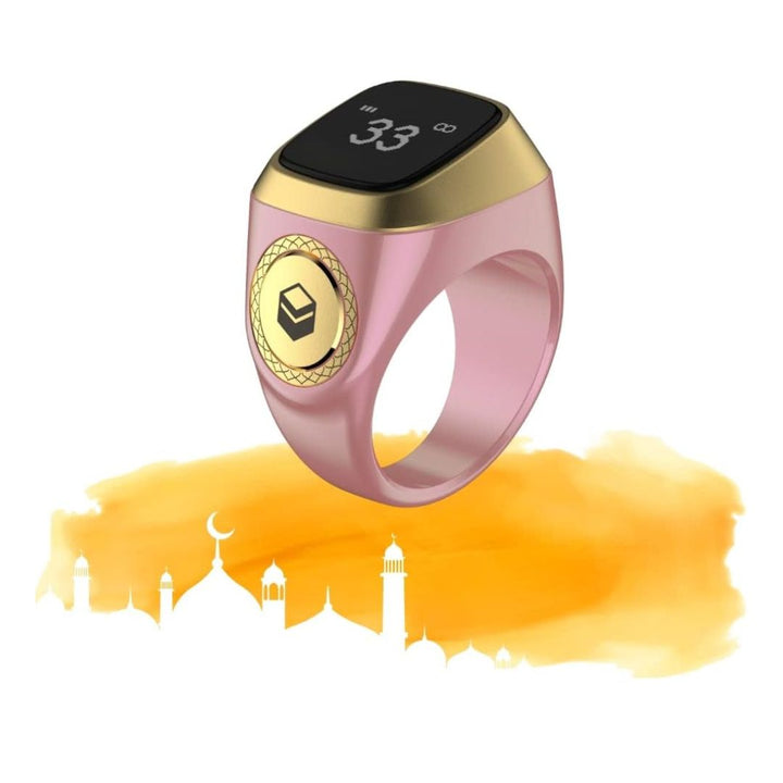 Zikr1 Lite Smart Tasbih Ring – Pink | Stylish & Innovative Prayer Companion - Mushaf store 