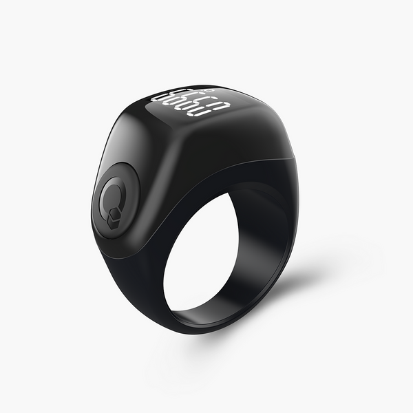 Zikr_Flex_Advance_Ring_Smart_Tasbih_Counter_Prayer_Reminder_Adjustable_Size_Qibla_Life_App_Black_-_Mushaf