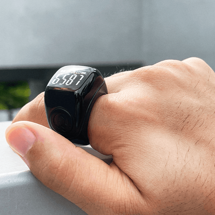 Zikr Flex Advance Ring – Smart Tasbih Counter & Prayer Reminder | Adjustable Size | Qibla Life App – Pink - Mushaf store 