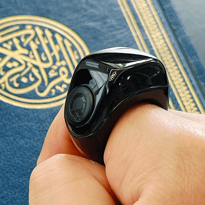 Zikr Flex Advance Ring – Smart Tasbih Counter & Prayer Reminder | Adjustable Size | Qibla Life App – Pink - Mushaf store 
