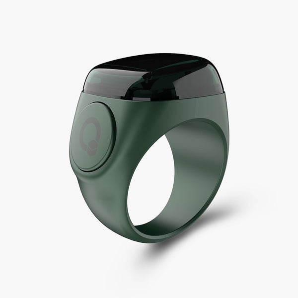 Zikr Noor Smart Ring –  Green | Large Bright Display, Smart Zikr Counter, Prayer Time Alerts, Long Battery Life