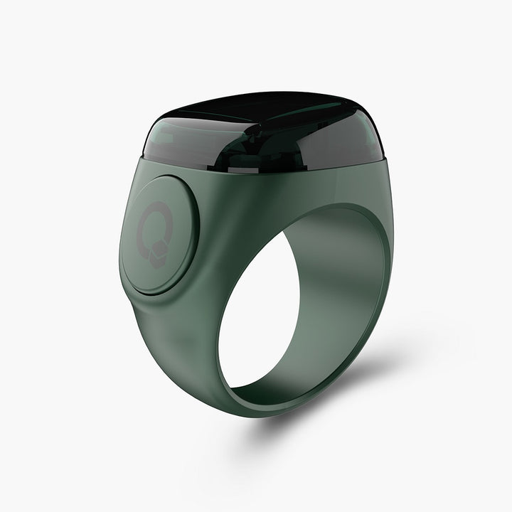 Zikr Noor Smart Ring –  Green | Large Bright Display, Smart Zikr Counter, Prayer Time Alerts, Long Battery Life